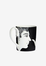 Fornasetti Marameo Porcelain Mug Black P14X005