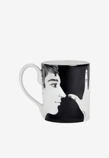 Fornasetti Marameo Porcelain Mug Black P14X005