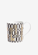 Fornasetti Chiavi Oro e Losanghe Mug Multicolor P14Z195