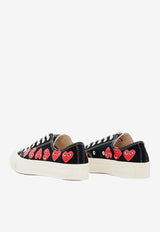 Comme Des Garçons Play X Converse Chuck Taylor Multi-Heart Canvas Sneakers Black P1K126_BLACK