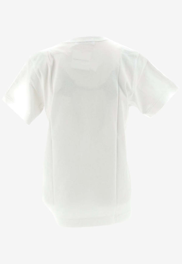 Comme Des Garçons Play Heart-Printed Crewneck T-shirt P1T105_000_GREEN