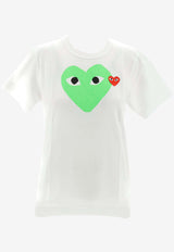 Comme Des Garçons Play Heart-Printed Crewneck T-shirt P1T105_000_GREEN