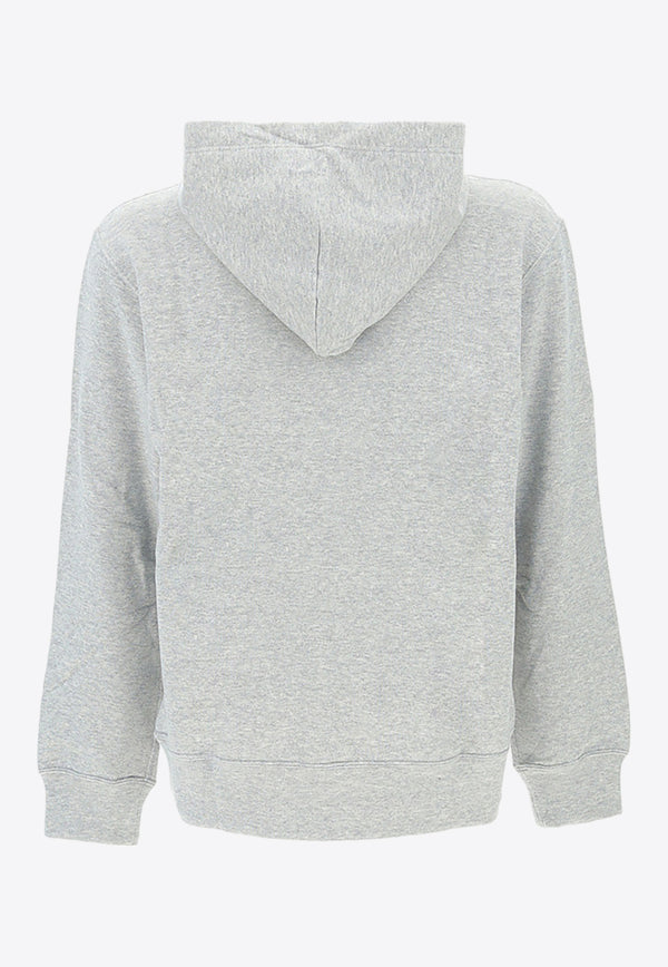 Comme Des Garçons Play Logo Embroidered Hooded Sweatshirt Gray P1T169_000_GREY