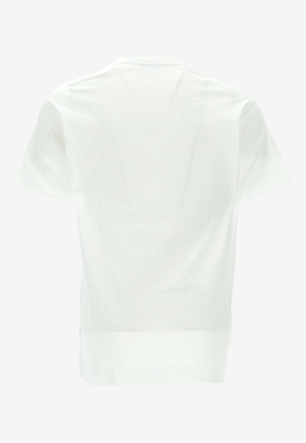 Comme Des Garçons Play Pixel Logo Crewneck T-shirt P1T322_000_WHITE