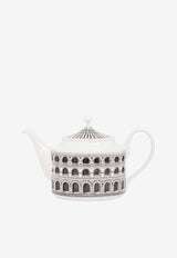 Fornasetti Architettura Porcelain Teapot White P22X441