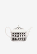 Fornasetti Architettura Porcelain Teapot White P22X441