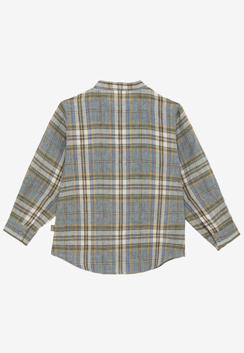 Il Gufo Boys Plaid Check Long-Sleeved Shirt Multicolor P24CL238L3021-ACO/O_GUFO-429