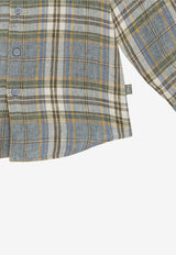 Il Gufo Boys Plaid Check Long-Sleeved Shirt Multicolor P24CL238L3021-ACO/O_GUFO-429