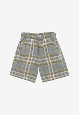 Il Gufo Boys Plaid Check Bermuda Shorts Multicolor P24PB172L3021-ALI/O_GUFO-429