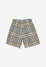 Il Gufo Boys Plaid Check Bermuda Shorts Multicolor P24PB172L3021-ALI/O_GUFO-429