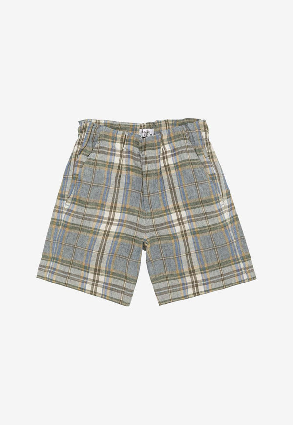 Il Gufo Boys Plaid Check Bermuda Shorts Multicolor P24PB172L3021-CLI/O_GUFO-429