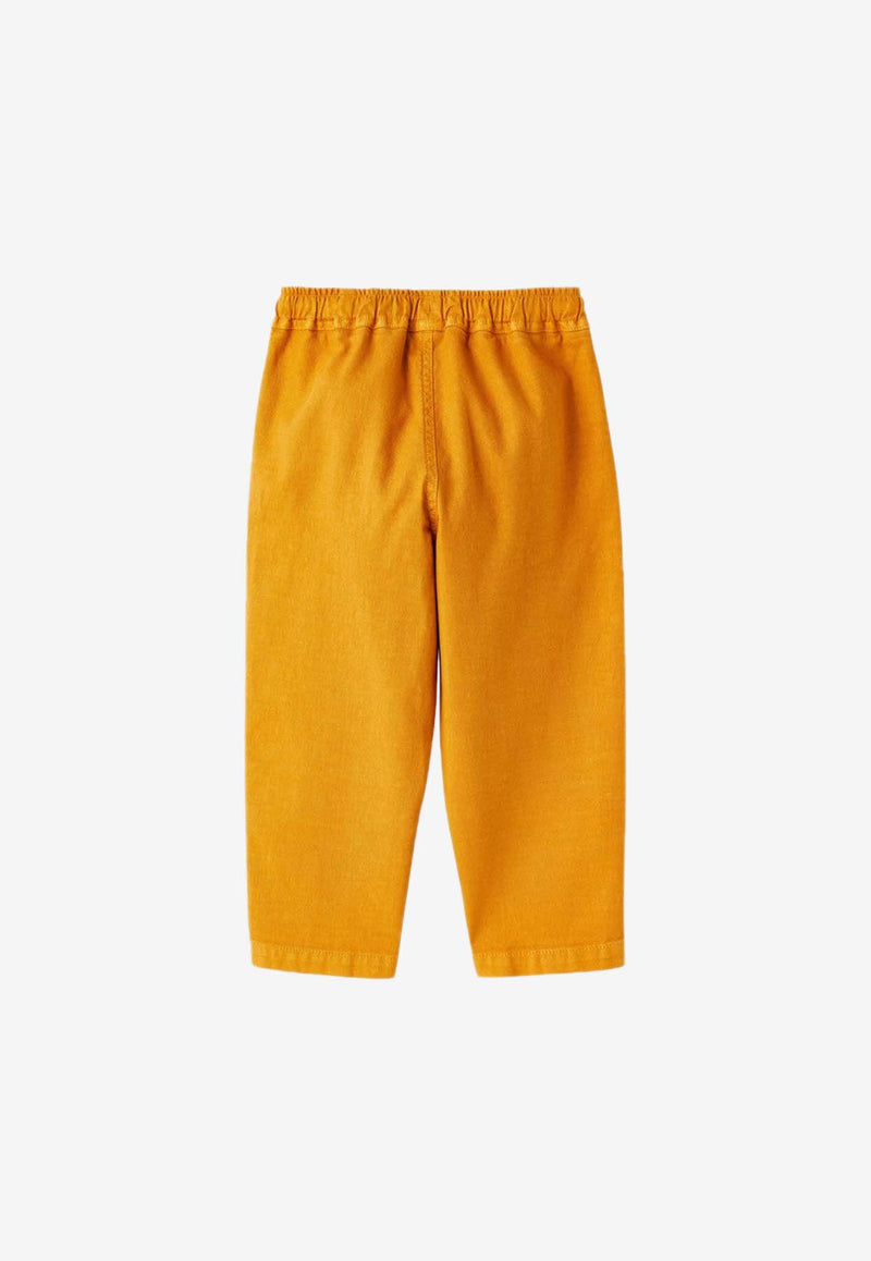 Il Gufo Boys Linen-Blend Pants Yellow P24PL404C6032-ACO/O_GUFO-237