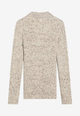 Prada Knitted Polo Sweater Beige P24S2ZOOO173G/R_PRADA-F0018