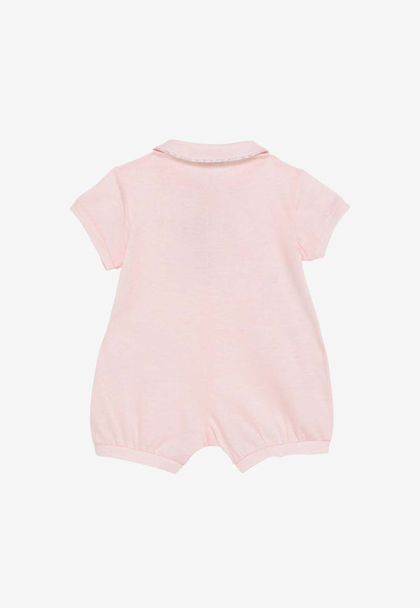 Il Gufo Baby Girls Teddy Bear Embroidered Onesie Pink P24TO218MF001CO/O_GUFO-3033