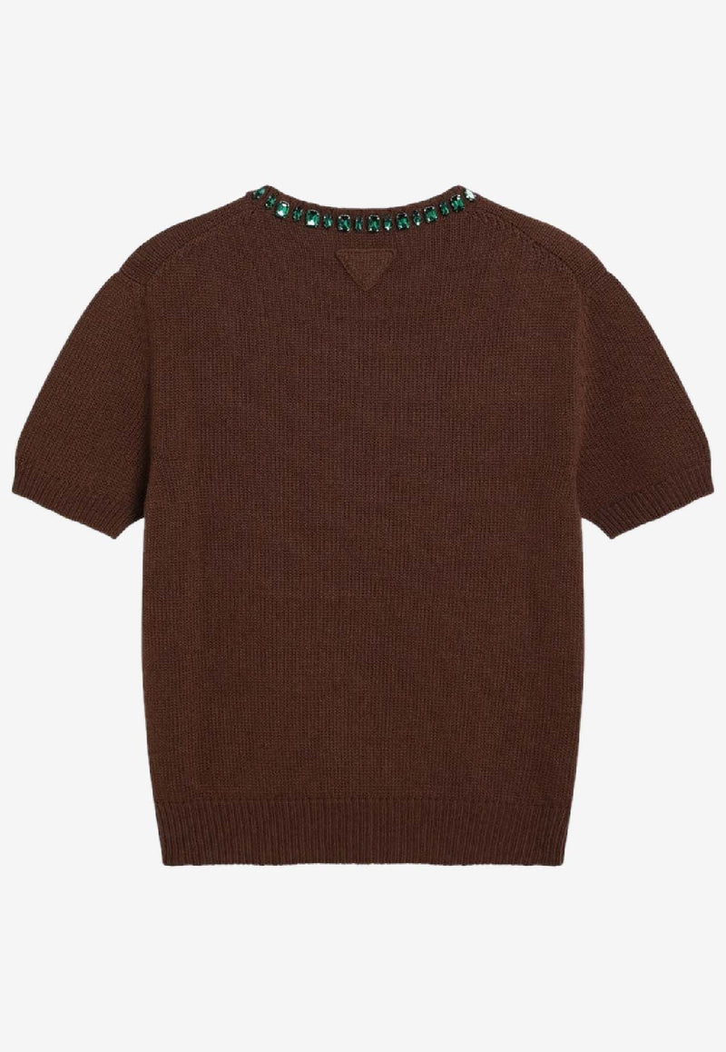 Prada Wool-Blend Knit Top P24V2BOOO18M6/S_PRADA-F0005