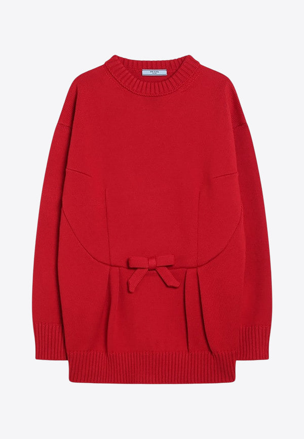 Prada Knitted Wool Sweater Red P24V2POOO18JO/R_PRADA-F0011