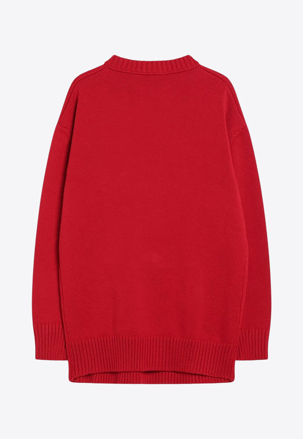 Prada Knitted Wool Sweater Red P24V2POOO18JO/R_PRADA-F0011