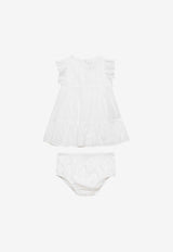 Il Gufo Baby Girls Ruffled Mini Dress White P24VM752C0003-BCO/O_GUFO-010