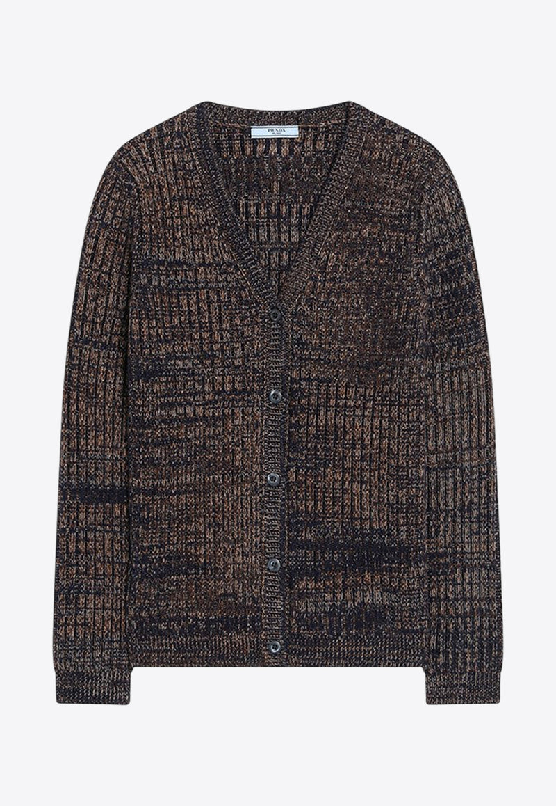 Prada Knitted Wool and Cashmere Cardigan Navy P25N83OOO1714/R_PRADA-F0XB7
