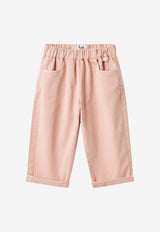 Il Gufo Baby Girls Elasticated Pants Pink P25PL376C6074-ACO/Q_GUFO-320