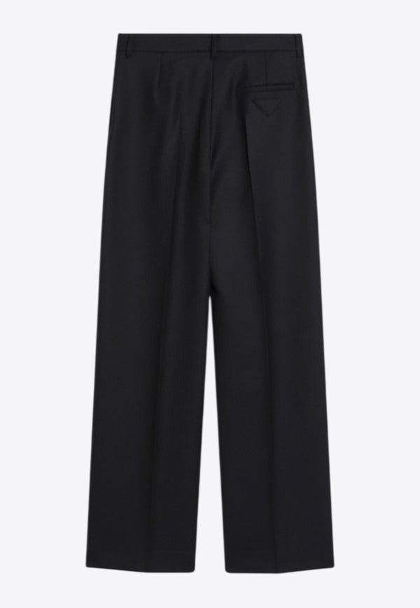 Prada Wool Wide-Leg Tailored Pants Blue P263JOOO16OX/R_PRADA-F0008