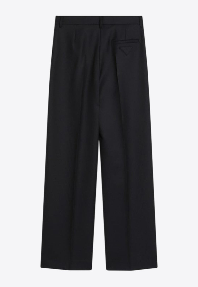Prada Wool Wide-Leg Tailored Pants Blue P263JOOO16OX/R_PRADA-F0008
