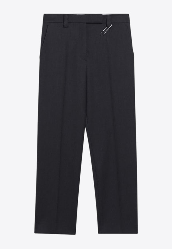 Prada Safety Pin Wool Tailored Pants Gray P267JOOO170P/R_PRADA-F0308