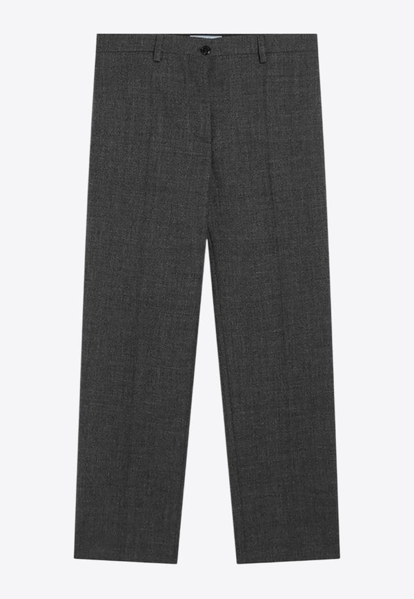Prada Wool Straight-Leg Pants Gray P270JGOOO17N1/R_PRADA-F0480