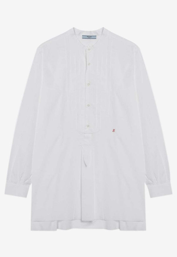 Prada Logo-Embroidered Buttoned Shirt P402JROOO18WO/S_PRADA-F0009