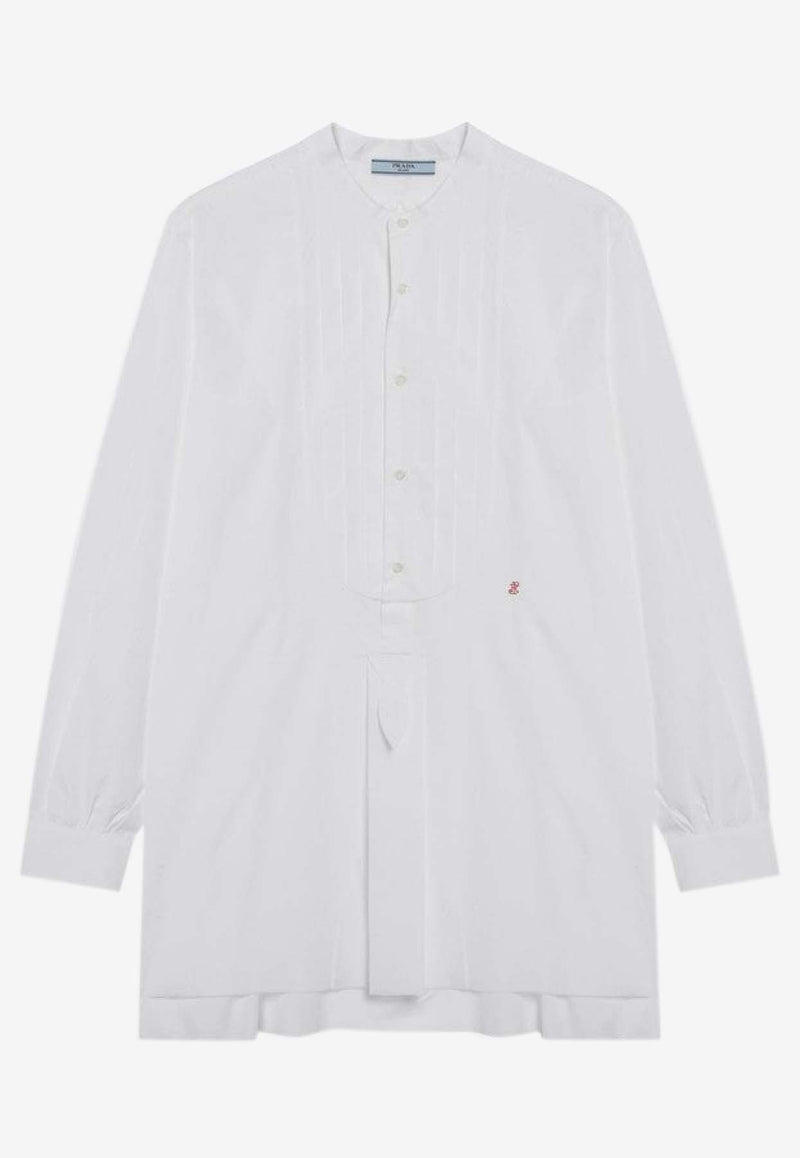 Prada Logo-Embroidered Buttoned Shirt P402JROOO18WO/S_PRADA-F0009