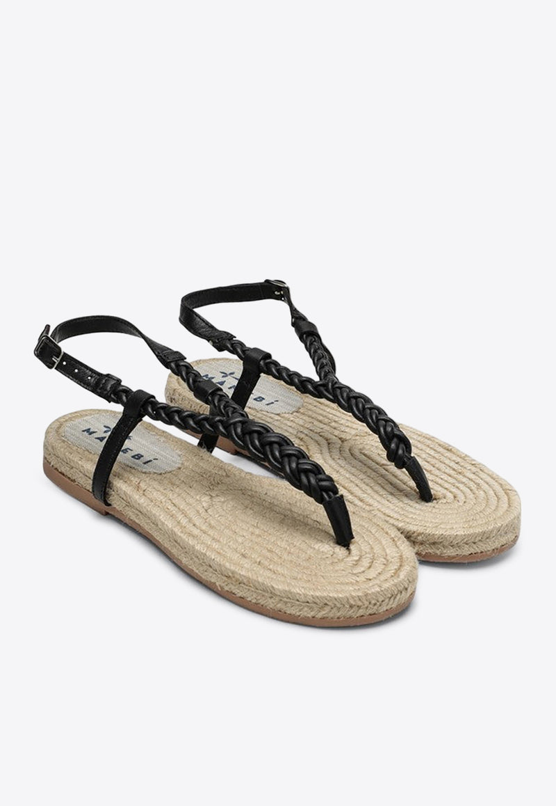 Manebi Canyon Braided Leather Sandals Black P5.1Y0LE/O_MANEB-BB