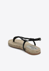 Manebi Canyon Braided Leather Sandals Black P5.1Y0LE/O_MANEB-BB