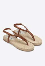 Manebi Canyon Braided Leather Sandals Beige P8.8Y0LE/O_MANEB-TB