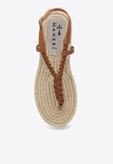 Manebi Canyon Braided Leather Sandals Beige P8.8Y0LE/O_MANEB-TB