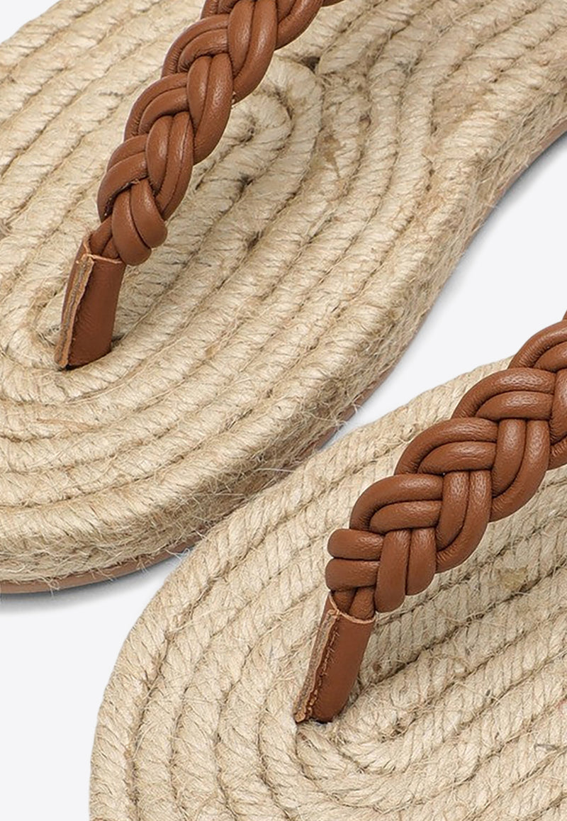 Manebi Canyon Braided Leather Sandals Beige P8.8Y0LE/O_MANEB-TB