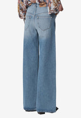 Isabel Marant Lemony Wide-Leg Jeans  Blue PA0052FBD1H02I/S_ISAMA-30LU