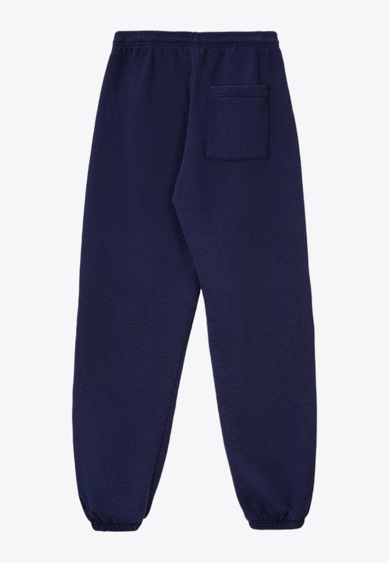 Sporty & Rich Hotel du Cap Cursive Track Pants Navy PA036501651BL32NAVY