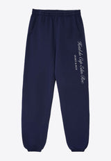 Sporty & Rich Hotel du Cap Cursive Track Pants Navy PA036501651BL32NAVY