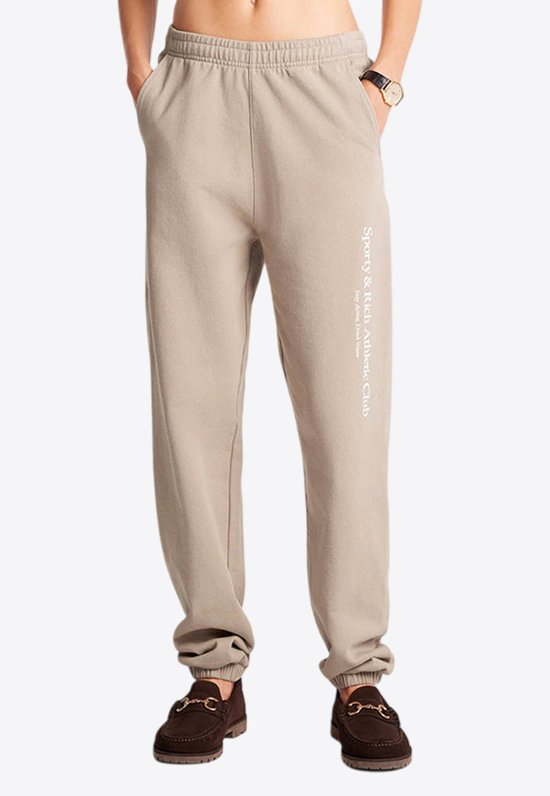 Sporty & Rich Athletic Club Track Pants Beige PA036516011GY15BEIGE