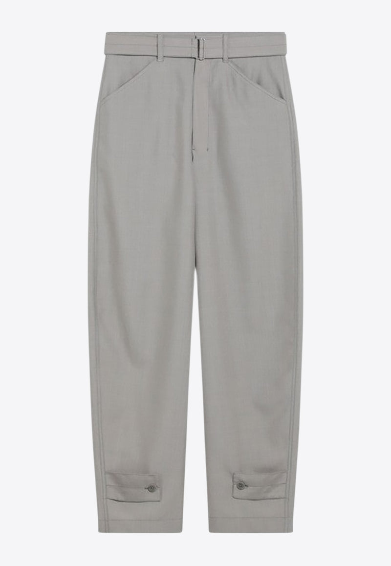 Lemaire Tailored Pants with Ankle-Tabs Taupe PA1223LF414/R_LEMAI-BR446