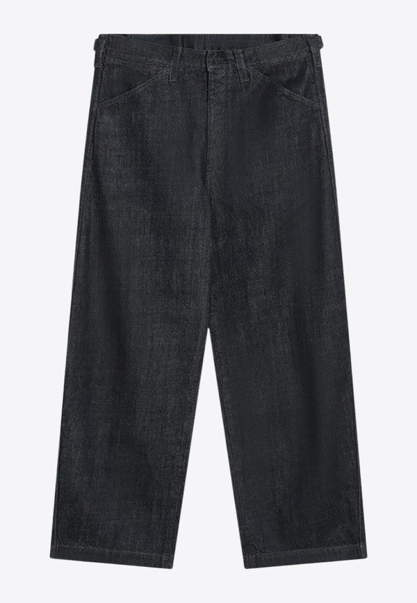 Lemaire Wide-Leg Belted Jeans Indigo PA1244LD1056/R_LEMAI-BL760