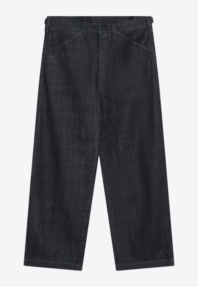 Lemaire Wide-Leg Belted Jeans Indigo PA1244LD1056/R_LEMAI-BL760