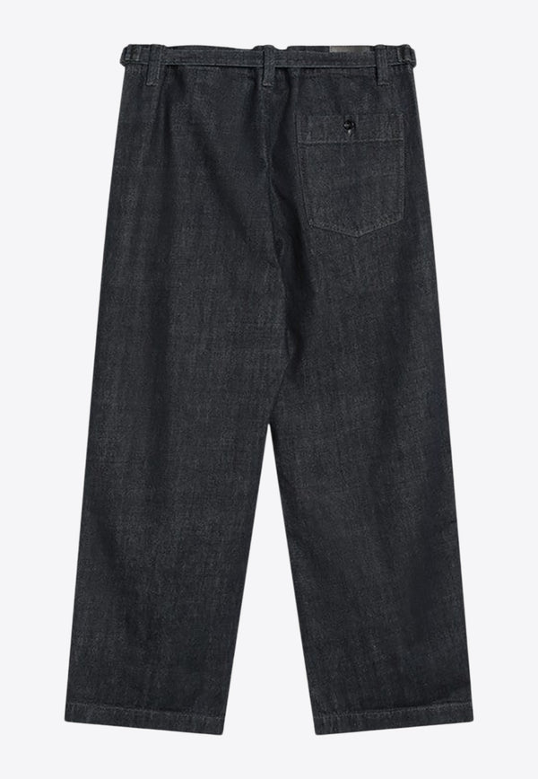 Lemaire Wide-Leg Belted Jeans Indigo PA1244LD1056/R_LEMAI-BL760