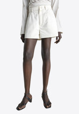 High-Rise Mini Denim Shorts