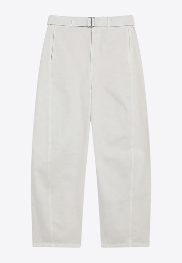 Lemaire Straight-Leg Tailored Pants Cream PA326LD1065/R_LEMAI-WH027