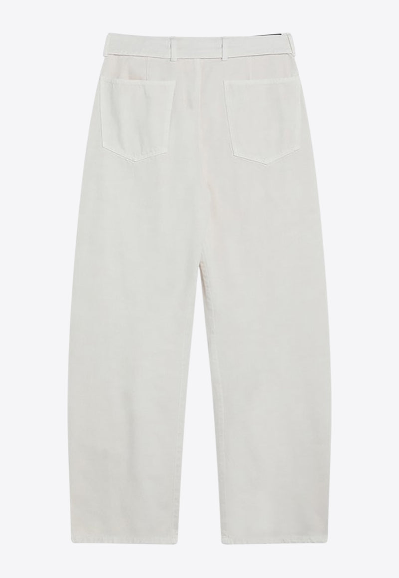Lemaire Straight-Leg Tailored Pants Cream PA326LD1065/R_LEMAI-WH027