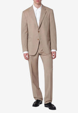 Lardini Single-Breasted Linen Suit Beige PA5931EPAIF66412/S_LARDI-290