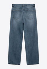 Jacquemus Washed Straight-Leg Jeans Blue PAM00028AD00038/S_JACQM-33C