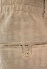 Jacquemus Croisière Pleated Tailored Pants Beige PAM00131AW00853_BEIGE