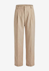 Jacquemus Croisière Pleated Tailored Pants Beige PAM00131AW00853_BEIGE